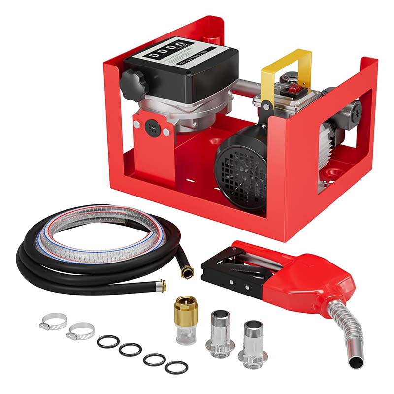 Diesel erregaia transferitzeko ponpa elektrikoak, kontagailua eta tobera automatikoa dutenak