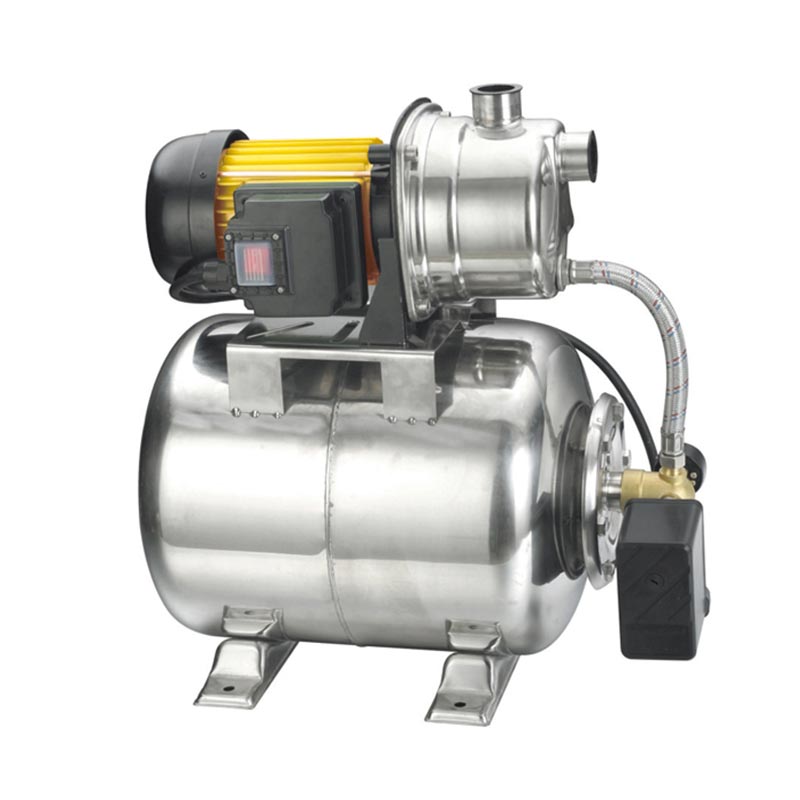 Lorategiko ponpa-estazioa Presio-deposituarekin